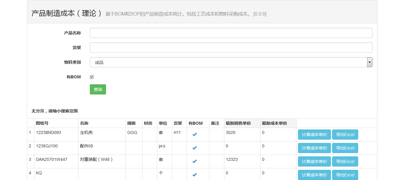 产品制造成本理论1